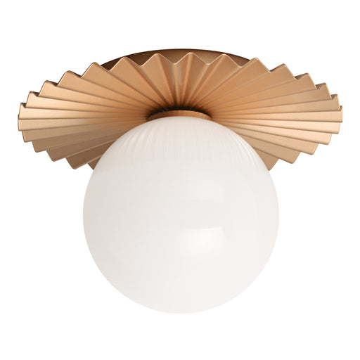 Modern Ruff 10" Wall / Ceiling Light in Matte Gold