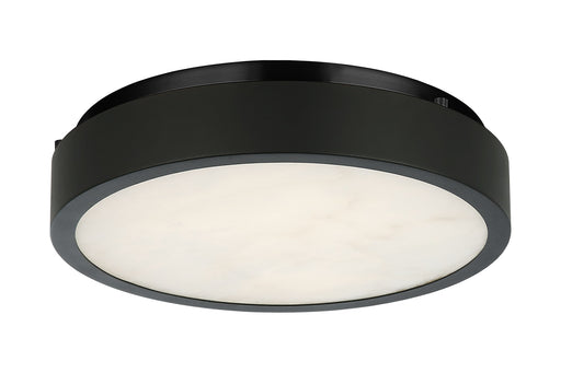 Marblestone 11" LED Flush Mount in Matte Black