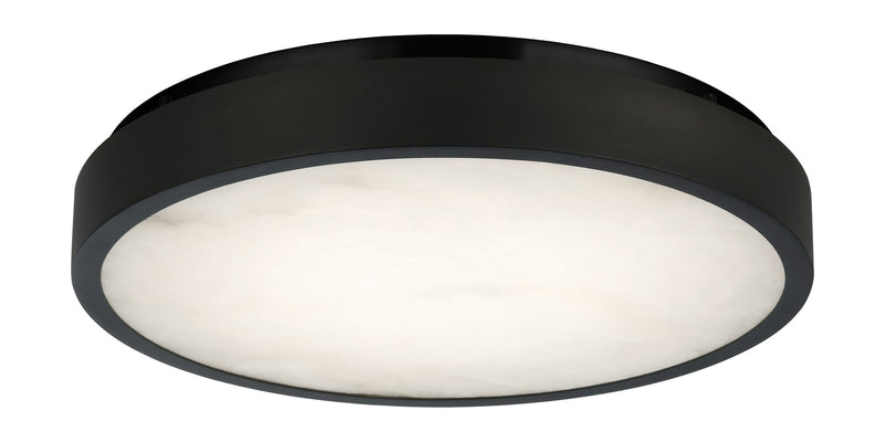 Marblestone 15" LED Flush Mount in Matte Black