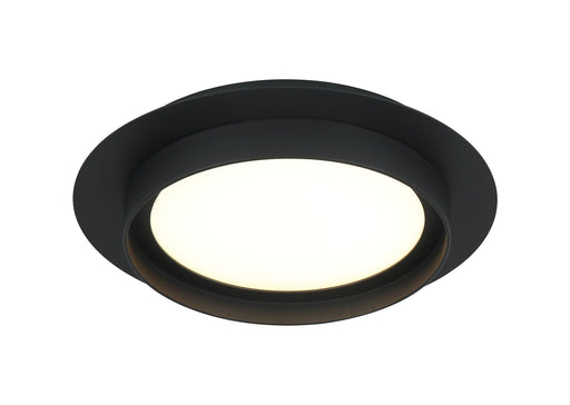 Iris 12" Flush Mount in Matte Black