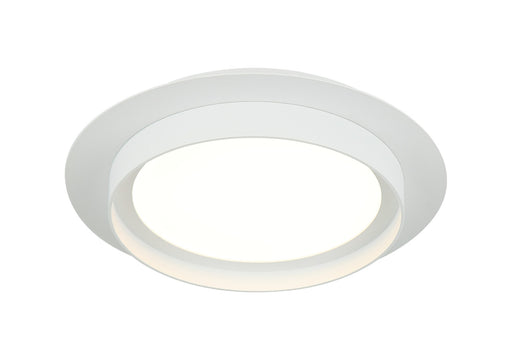Iris 12" Flush Mount in Matte White