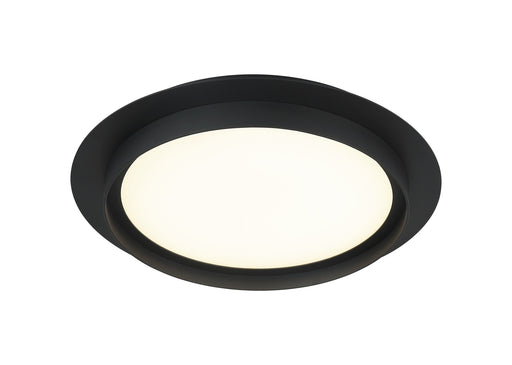 Iris 16" Flush Mount in Matte Black