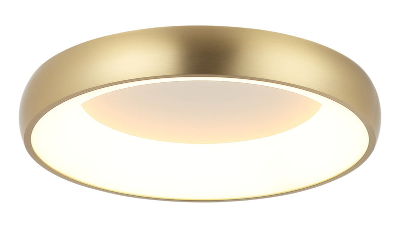 Maverick 16" LED Flush Mount in Brushed Gold