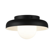 Creston 8" Flush Mount in Matte Black