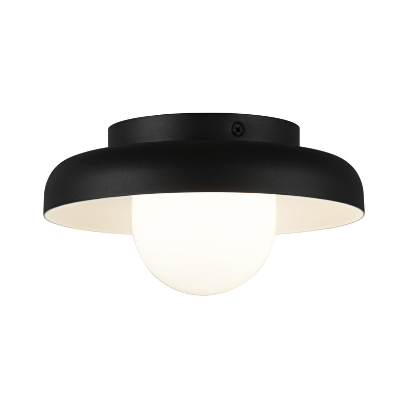 Creston 8" Flush Mount in Matte Black