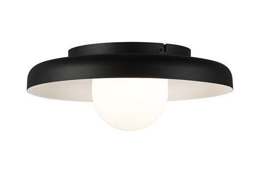 Creston 12" Flush Mount in Matte Black