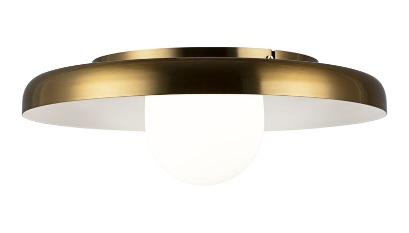 Creston 16" Flush Mount in Aged Gold Brass