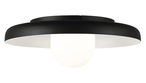 Creston 16" Flush Mount in Matte Black