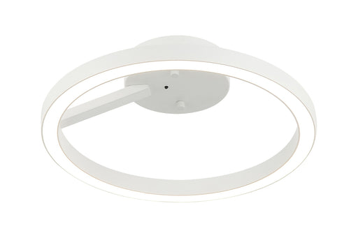 The Trundle 12" LED Semi-Flush Mount in White
