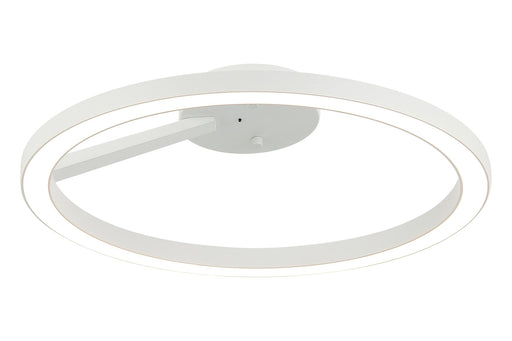 The Trundle 16" LED Semi-Flush Mount in White