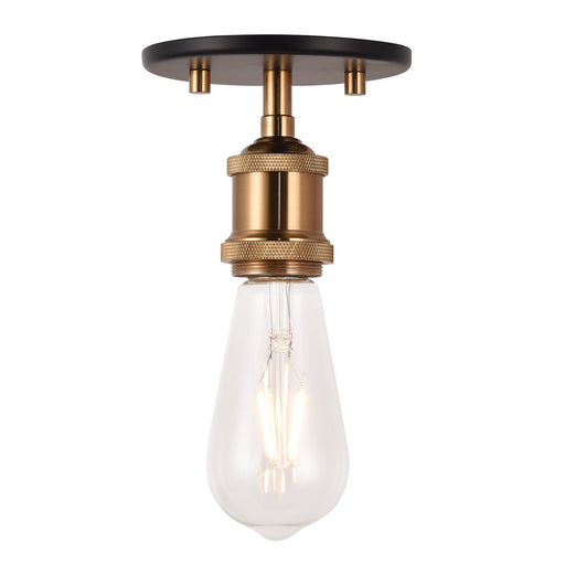 Bulstrode's Workshop 5" Semi-Flush Mount in Aged Gold Brass
