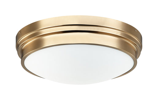 Fresh Colonial 2-Light Flush Mount in Aged Gold Brass