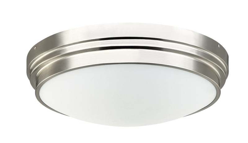 Fresh Colonial 3-Light Flush Mount in Brushed Nickel