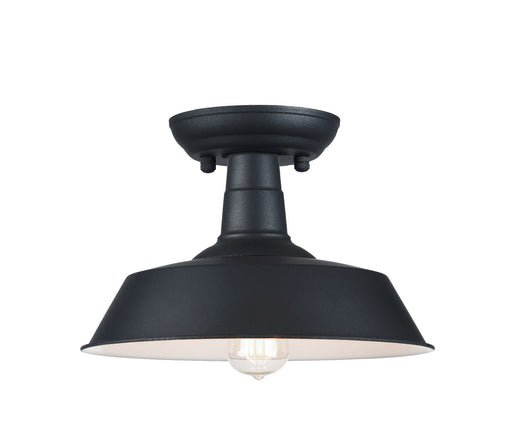 Scacchi 10" Semi-Flush Mount in Dark Grey