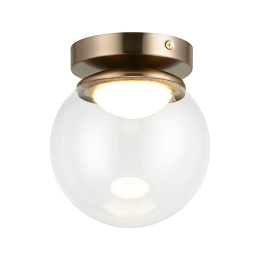 Boble 6" Flush Mount in Aged Gold Brass