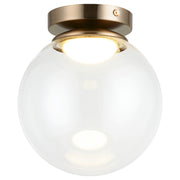 Boble 8" Flush Mount in Aged Gold Brass