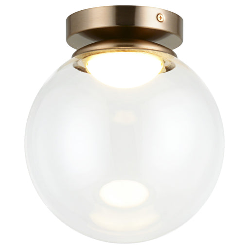 Boble 8" Flush Mount in Aged Gold Brass