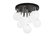 Stellar 7-Light Flush Mount in Black
