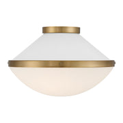 Xander 2 Light 16.25" Flush Mount in Vibrant Gold + White