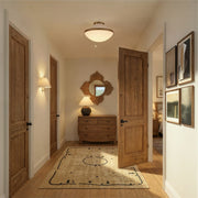 Xander 2 Light 16.25" Flush Mount in Vibrant Gold + White in a room setting