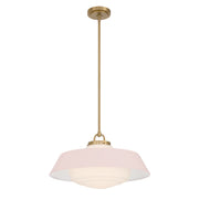 Xander 3 Light 20" Pendant in Vibrant Gold + Blush