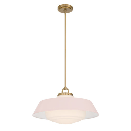 Xander 3 Light 20" Pendant in Vibrant Gold + Blush