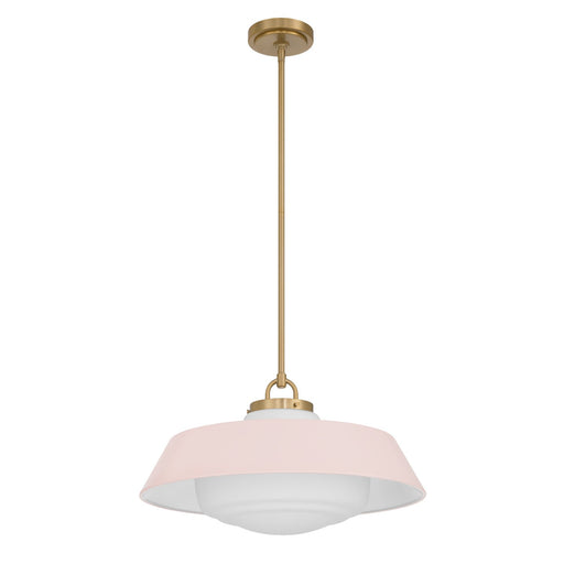 Xander 3 Light 20" Pendant in Vibrant Gold + Blush