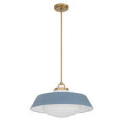 Xander 3 Light 20" Pendant in Vibrant Gold + Blue