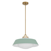Xander 3 Light 20" Pendant in Vibrant Gold + Green