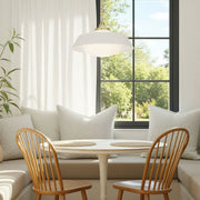 Xander 3 Light 20" Pendant in Vibrant Gold + White in a room setting