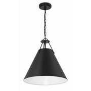Xavier 3 Light 16" Pendant in Matte Black