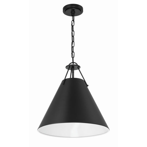 Xavier 3 Light 16" Pendant in Matte Black