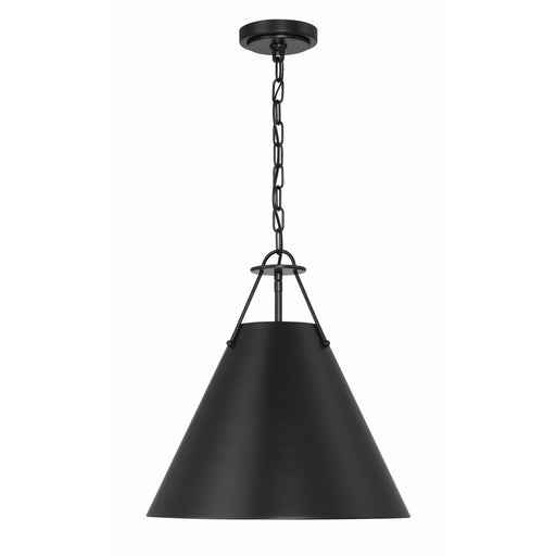 Xavier 3 Light 16" Pendant in Matte Black