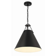 Xavier 3 Light 16" Pendant in Matte Black