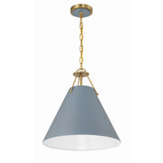 Xavier 3 Light 16" Pendant in Vibrant Gold