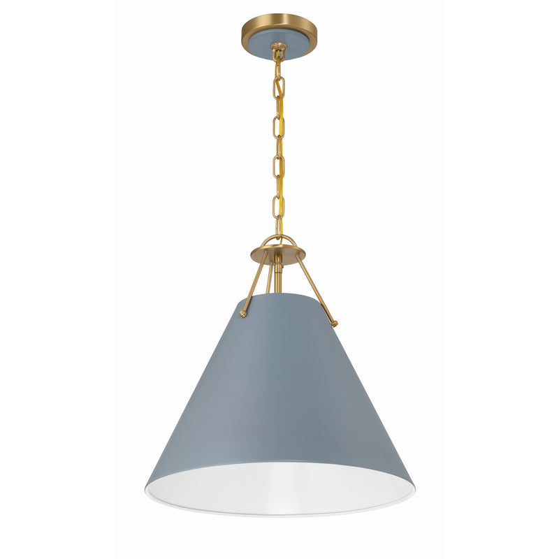 Xavier 3 Light 16" Pendant in Vibrant Gold