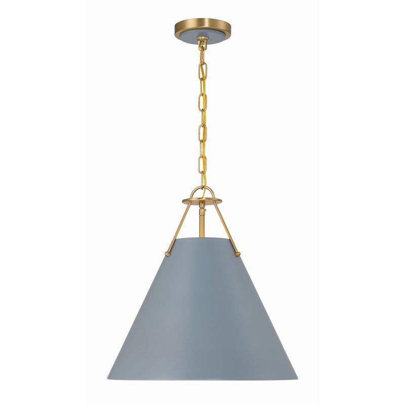 Xavier 3 Light 16" Pendant in Vibrant Gold