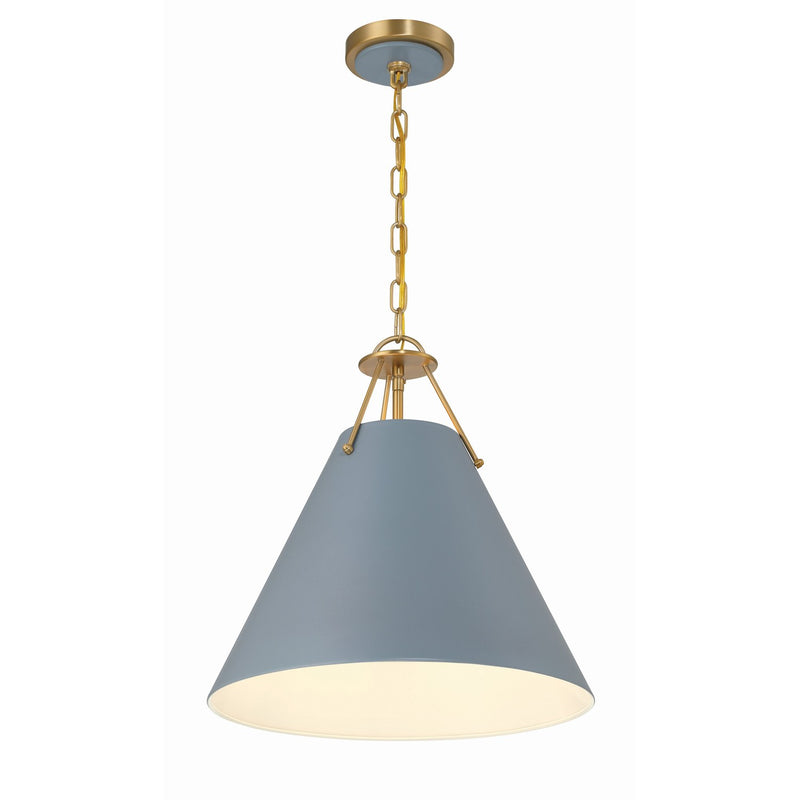 Xavier 3 Light 16" Pendant in Vibrant Gold