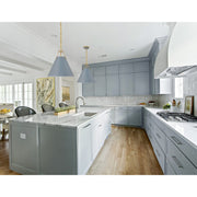 Xavier 3 Light 16" Pendant in Vibrant Gold in a room setting