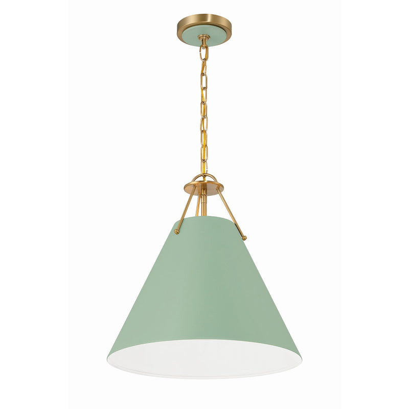 Xavier 3 Light 16" Pendant in Vibrant Gold