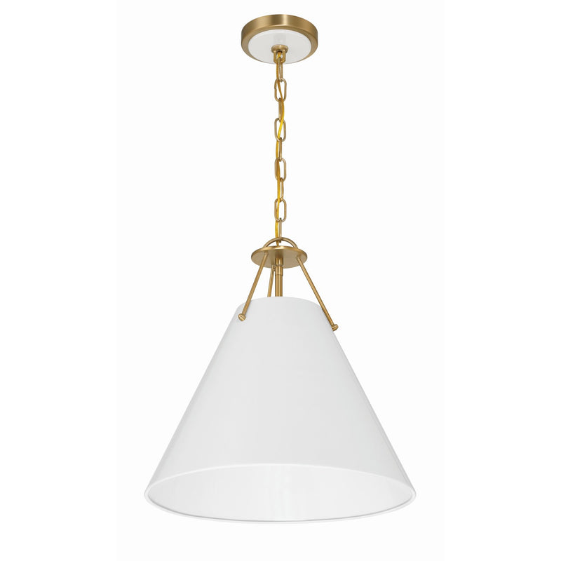 Xavier 3 Light 16" Pendant in Vibrant Gold