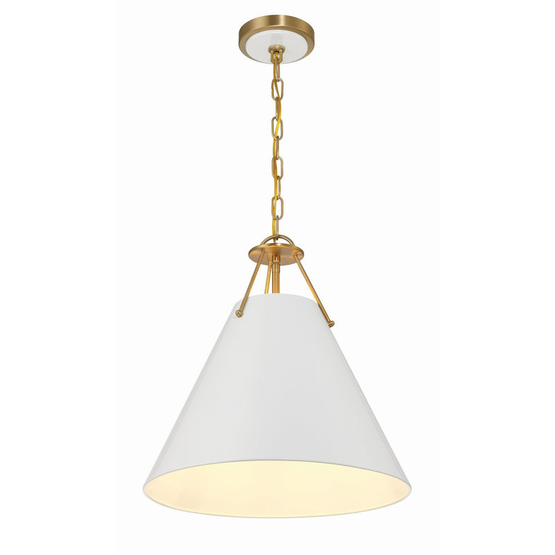 Xavier 3 Light 16" Pendant in Vibrant Gold