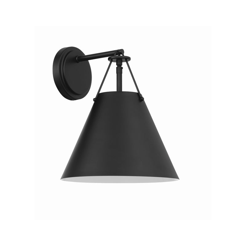Xavier 1 Light 10" Sconce in Matte Black