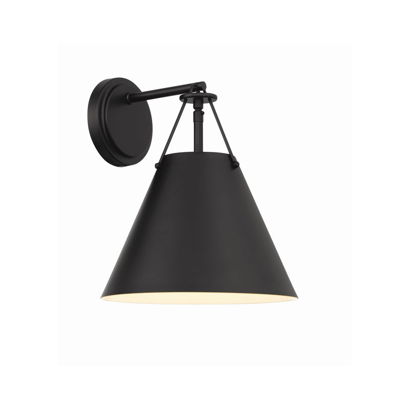 Xavier 1 Light 10" Sconce in Matte Black