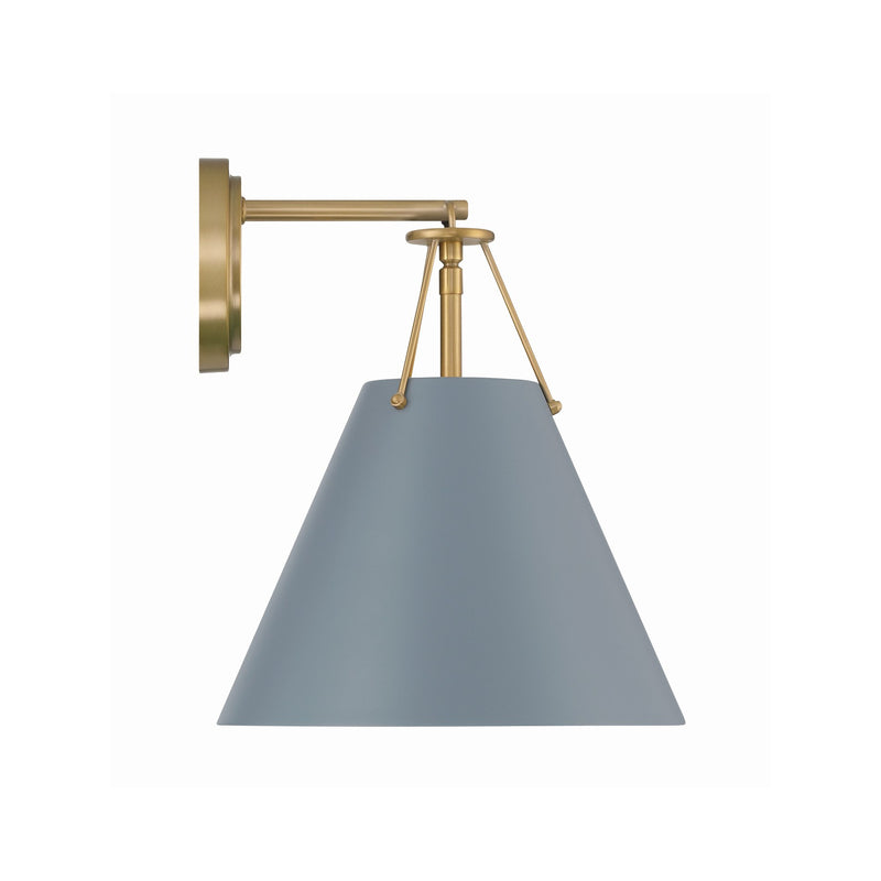 Xavier 1 Light 10" Sconce in Vibrant Gold