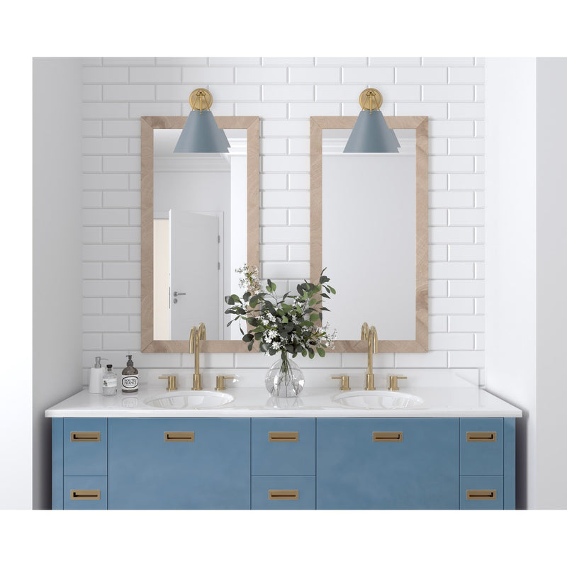 Xavier 1 Light 10" Sconce in Vibrant Gold in a room setting