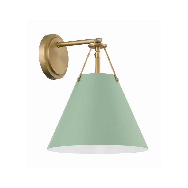 Xavier 1 Light 10" Sconce in Vibrant Gold