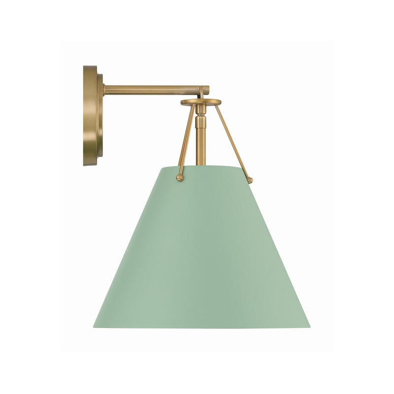 Xavier 1 Light 10" Sconce in Vibrant Gold