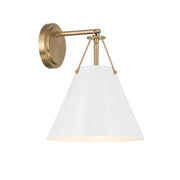 Xavier 1 Light 10" Sconce in Vibrant Gold