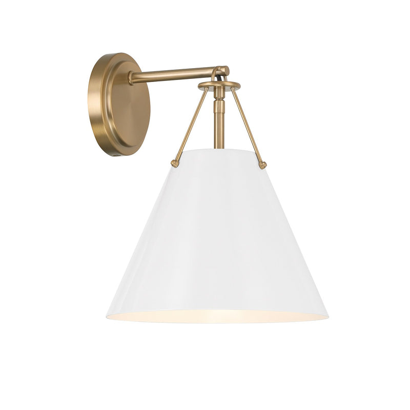 Xavier 1 Light 10" Sconce in Vibrant Gold
